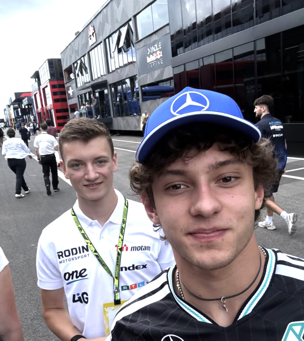 In the paddock